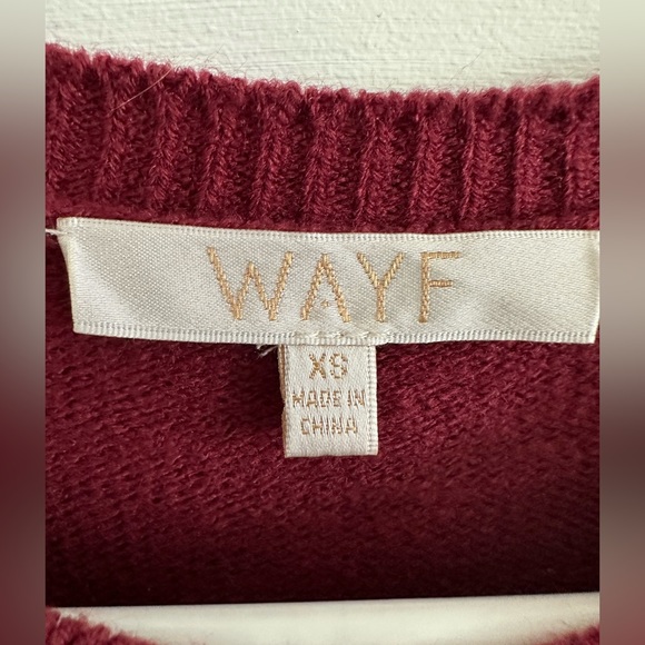 WAYF XS Burgundy Sweater Dress - Picture 3 of 4